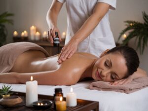 massage aux d'huiles essentielles